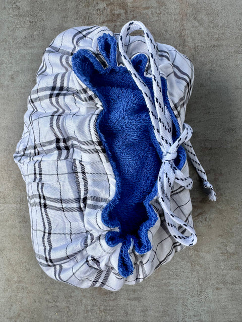 BLUE + Check | Changing Towel