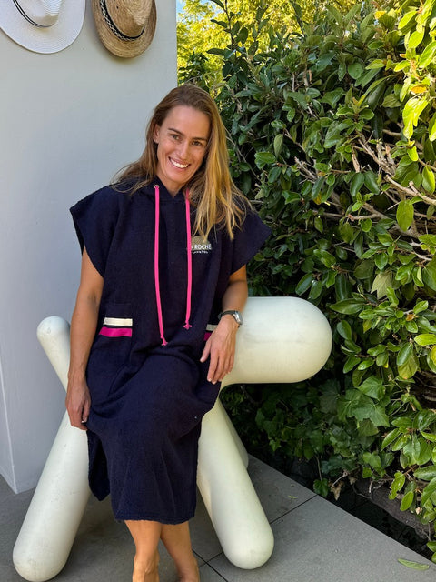 NAVY + MA Pink | Changing Towel