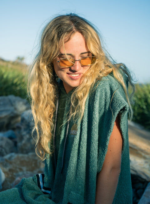 SAGE + Check | Changing Towel